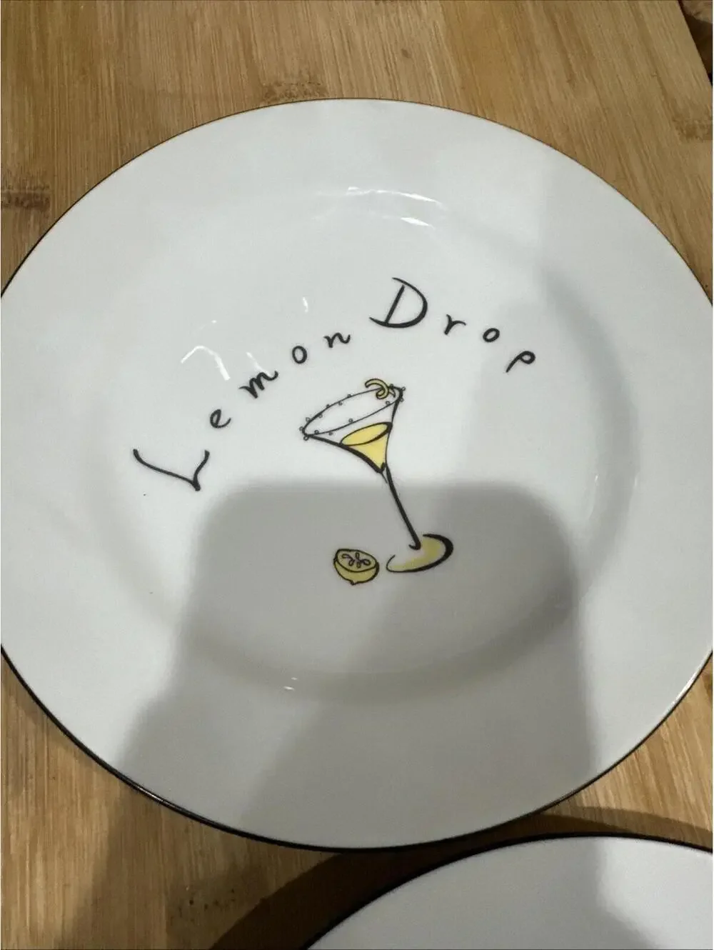 4 Pottery Barn martini plate set of four  Cocktails Party, dessert, cake *